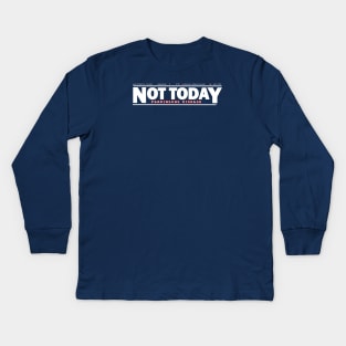 Not Today Parkinsons Disease Kids Long Sleeve T-Shirt